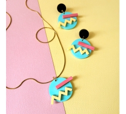 Pendientes Pop Turquesa